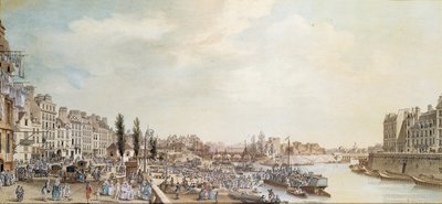 View of the Port Saint-Paul, Paris, 1782 by Louis Nicolas de Lespinasse